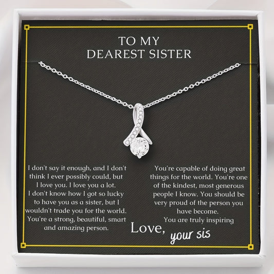 Elegant Drop Pendant Necklace - Trendy Creative Jewelry for Women, Decorative Accessories with Gift Box and Card, Perfect Holiday Gift for Sister or Friend
