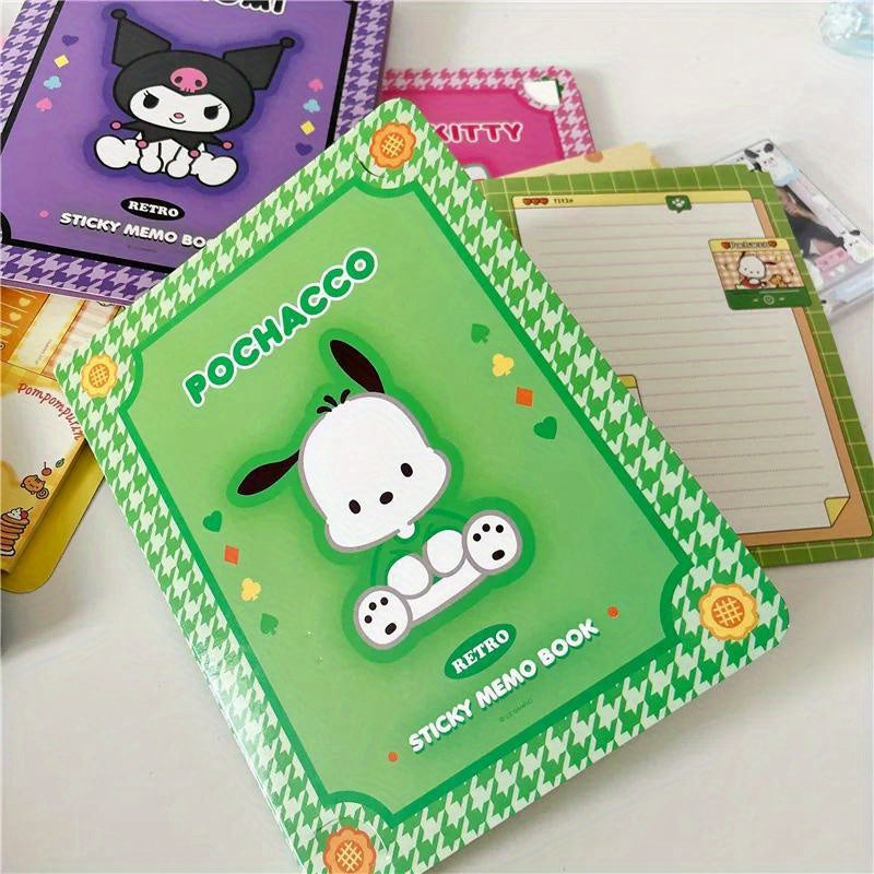 Cute Note Book: Kawaii Sanrio Hello Kitty Convenience Book with Mymelody Kuromi Cinnamoroll Paste Notepad Office Stationery