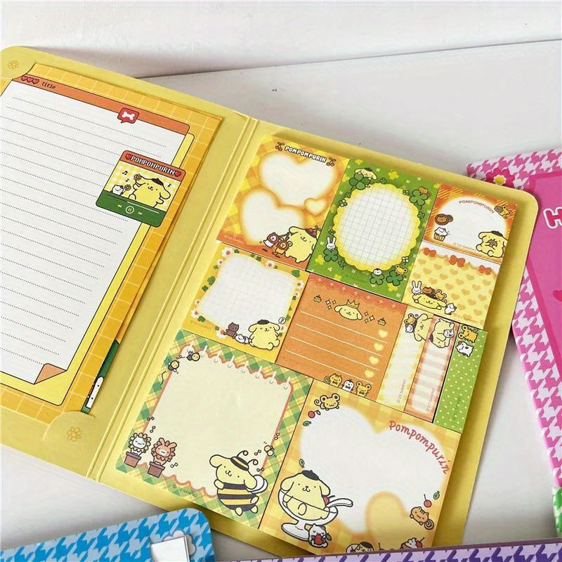Cute Note Book: Kawaii Sanrio Hello Kitty Convenience Book with Mymelody Kuromi Cinnamoroll Paste Notepad Office Stationery