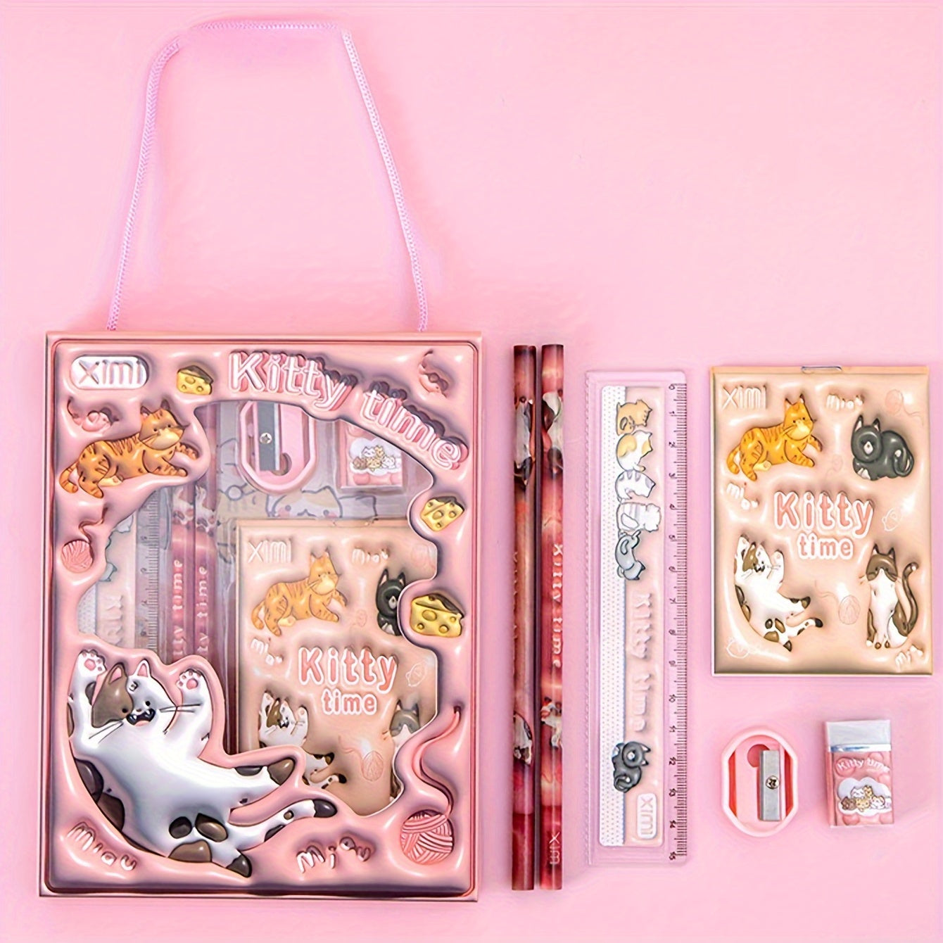6pcs/Set, Stationery Set, 3D Gift Pencil Set For The Start Of School Season - Gift For The Back To School Season