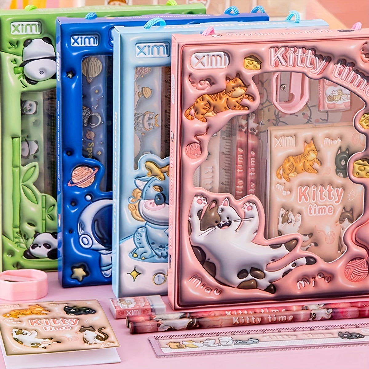 6pcs/Set, Stationery Set, 3D Gift Pencil Set For The Start Of School Season - Gift For The Back To School Season