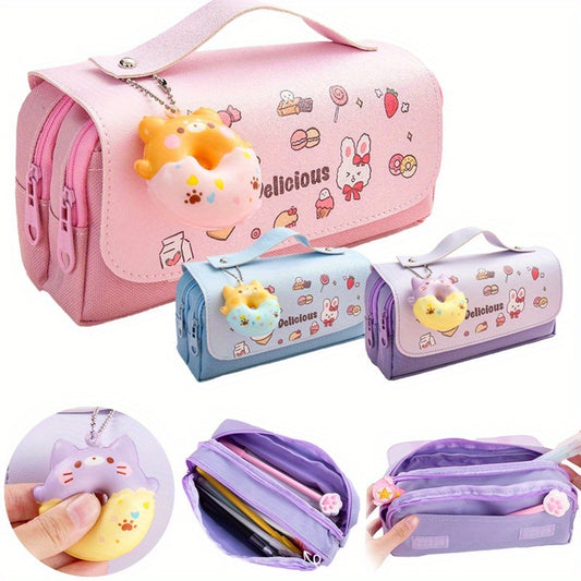 Large Stationery Storage Pen Bag Boys Girls Pencil Case Pencil Pouch Pencil Organizer