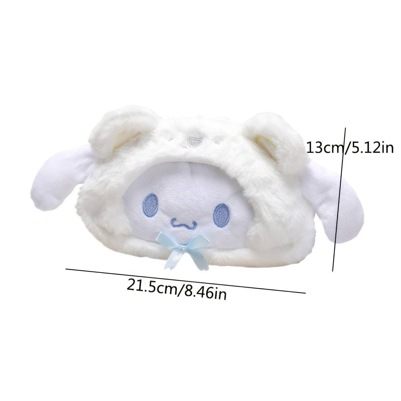 Sanrio Flannel Cartoon Dog Pen Case, Plush Tabletop Stationery Pencil Organizer, Perfect Gift for Students