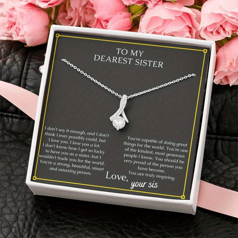 Elegant Drop Pendant Necklace - Trendy Creative Jewelry for Women, Decorative Accessories with Gift Box and Card, Perfect Holiday Gift for Sister or Friend