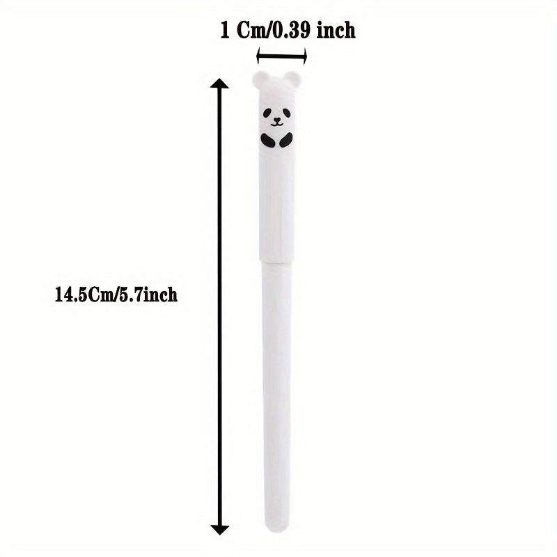 30/4pcs Erasable Gel Pen 0.5 Refill Set Cartoon Animals Cute Cat Erasable Pen Refill Rod Washable Handle Pen School Stationery Needle Tip For Writing Notebooks Girls Cute Gel Pens Office Accessories