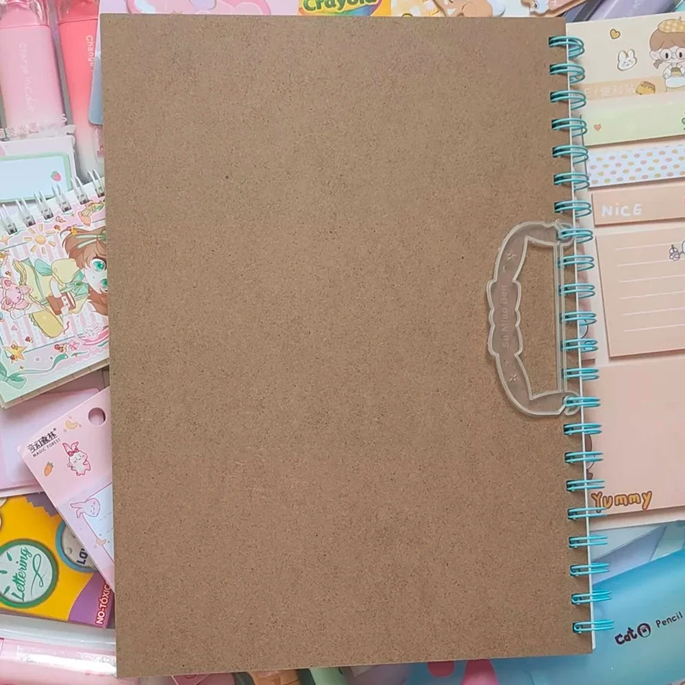 A4 Sketchbook with Thick Spiral Bound Sheet for Pencil Painting Custom Logo Printing for Gift or Promotion