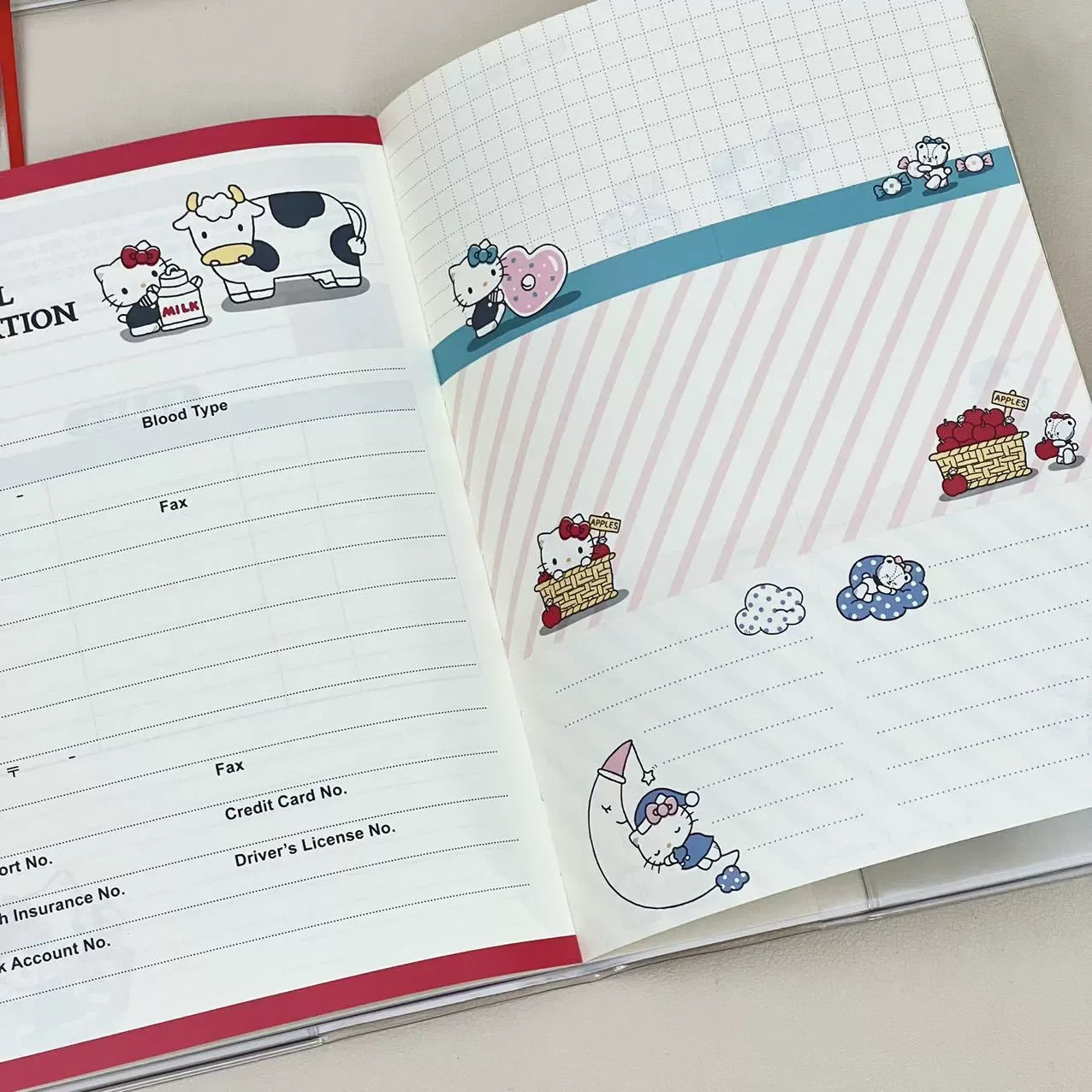 A5 Kawaii pink Cat Calendar Book Weekly Planner Book Work Record Schedule Students Award with Gift Notebook