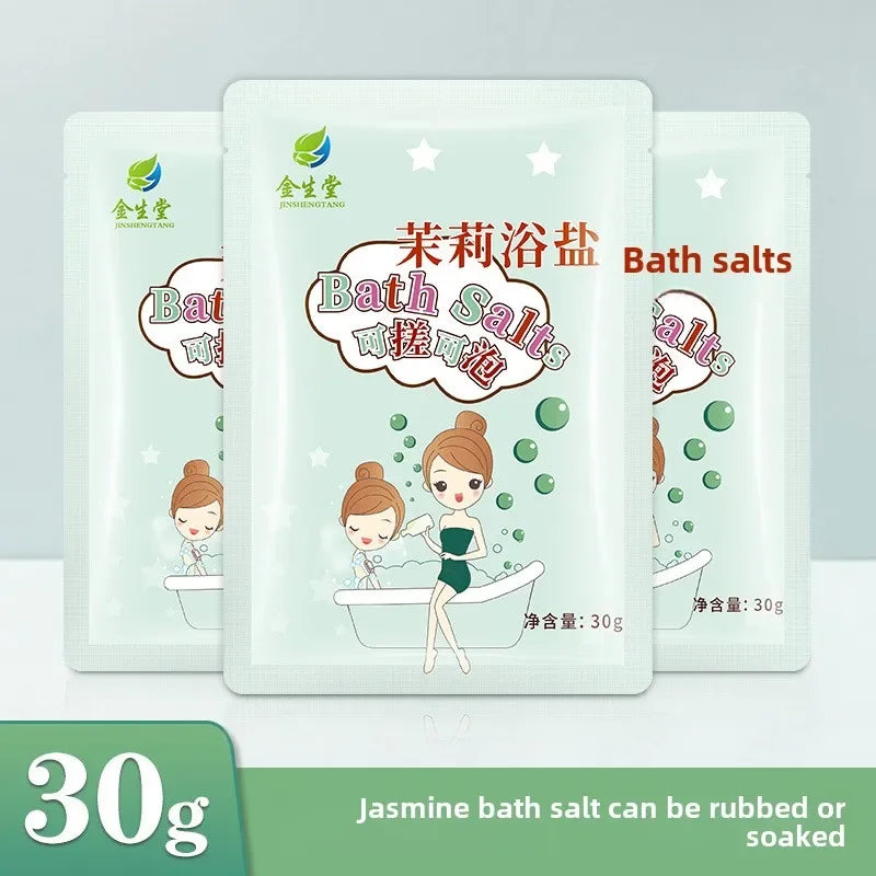 5pcs Milk Bath Salt Sachets - Rose, Lavender & Jasmine Infused Soaking Salts for Relaxing Baths and Foot Soaks