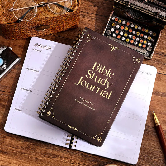 192 Pages Bible Study Journal Notebook Devotional Prayer Journal with S.O.A.P Study Method Church Notes Inspirational Gift