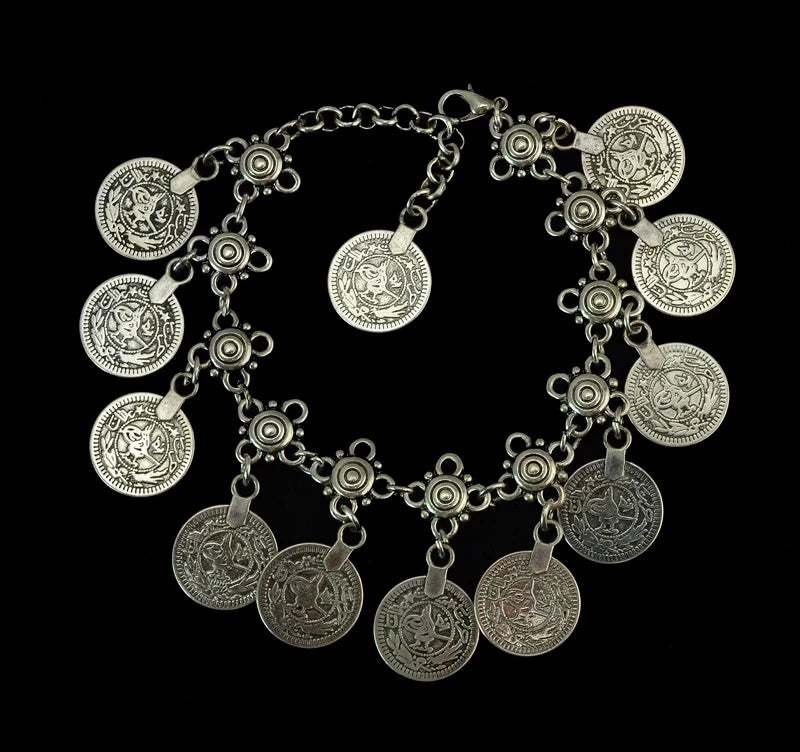 Bohemia Vintage Hippie Boho Bracelet Bells Tassel Statement Pulseiras Femininas Women Turkish Gypsy Tribal Jewelry