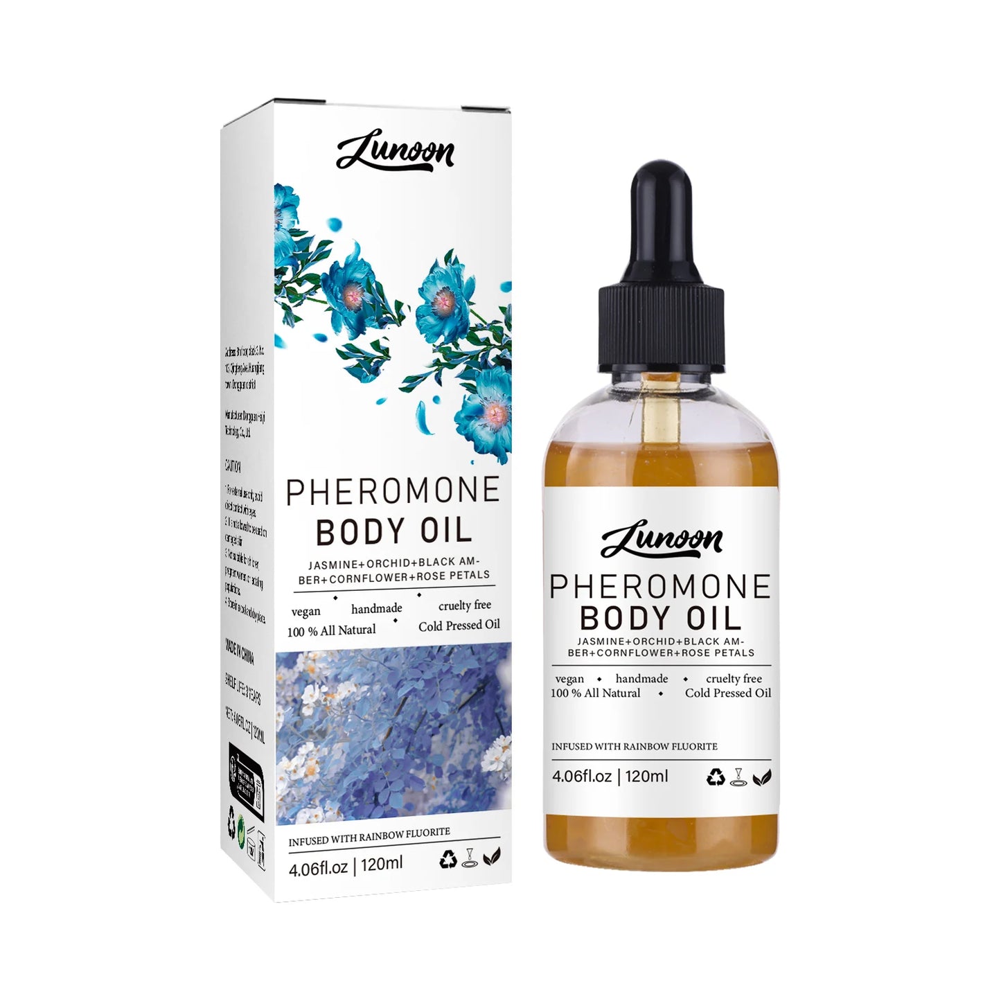 120/30ML Body Massage Oil Petal Fragrance Moisturizing Body Care Essentiall Oil Long Lasting Moisturizing Pheromone Body Oil