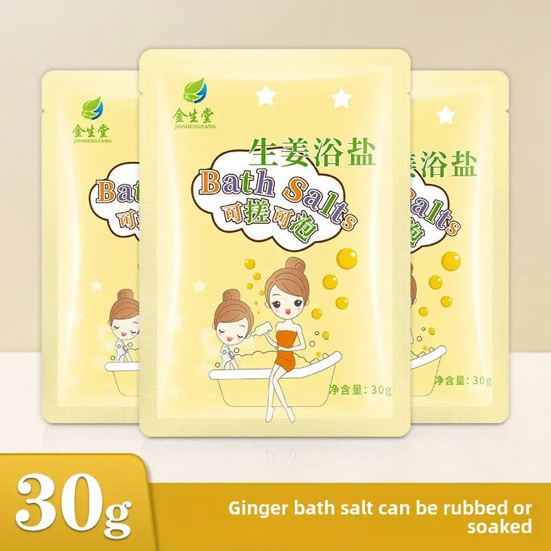 5pcs Milk Bath Salt Sachets - Rose, Lavender & Jasmine Infused Soaking Salts for Relaxing Baths and Foot Soaks