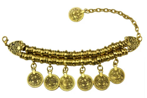 Bohemia Vintage Hippie Boho Bracelet Bells Tassel Statement Pulseiras Femininas Women Turkish Gypsy Tribal Jewelry