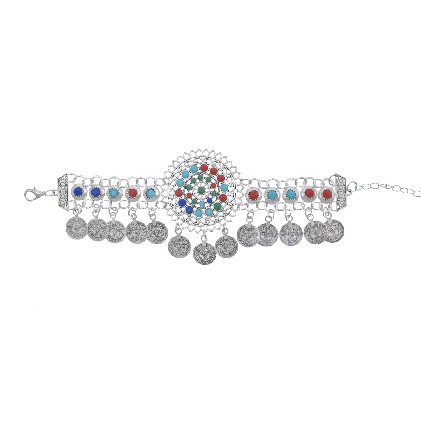 Bohemia Vintage Hippie Boho Bracelet Bells Tassel Statement Pulseiras Femininas Women Turkish Gypsy Tribal Jewelry