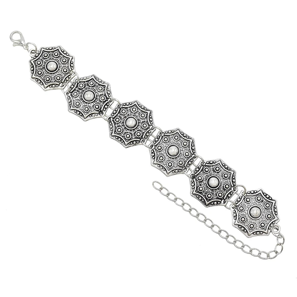 Bohemia Vintage Hippie Boho Bracelet Bells Tassel Statement Pulseiras Femininas Women Turkish Gypsy Tribal Jewelry