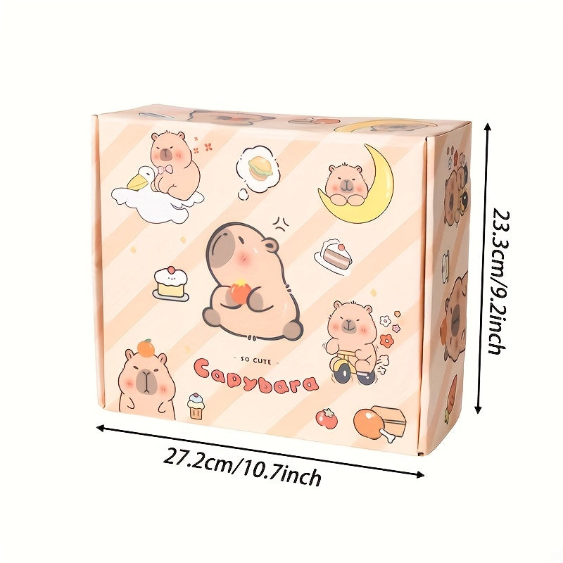 Charming Capibara-Themed Stationery Set - Complete School Supplies Gift, High Aesthetic Quality