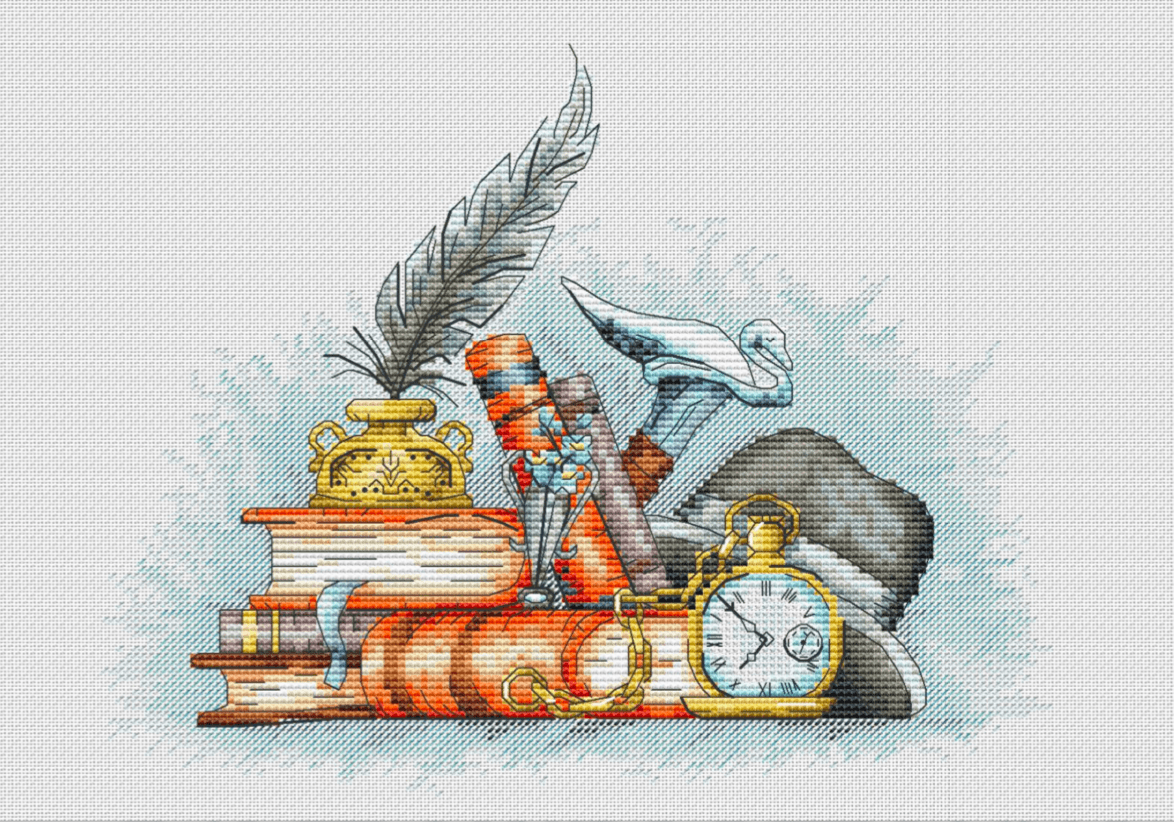 The Books - PDF Cross Stitch Pattern