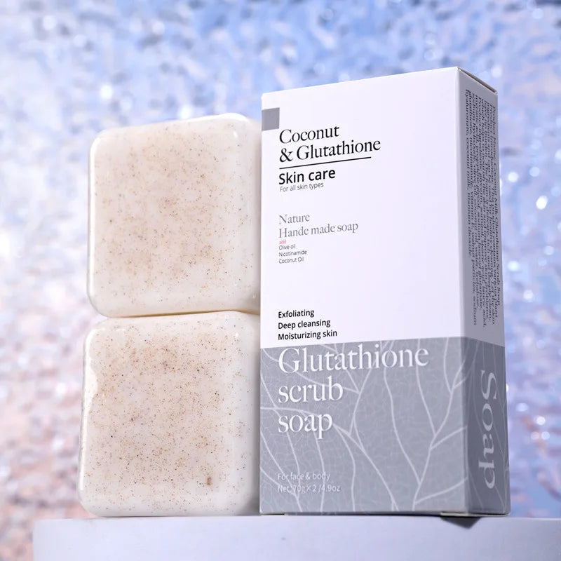 Handmade Soap 2 bars, Handmade Soap for Face and Bath, Turmeric Soap, Scrubber Soap for Deep Cleansing, Exfoliation, Body Moistu