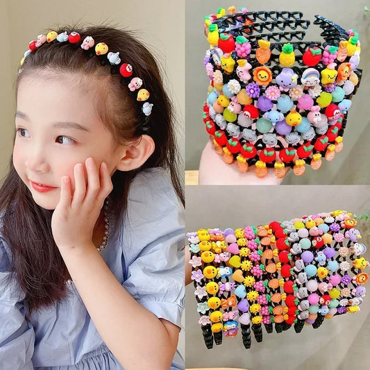 Bright and fun hair accessories set with colorful beads – perfect for kids and teens to style their look every day.