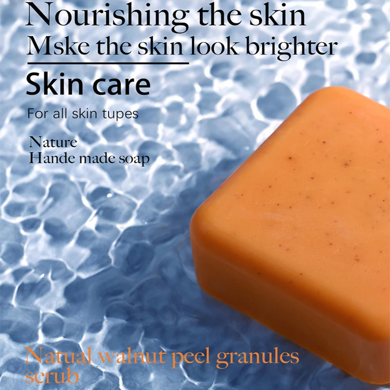 Handmade Soap 2 bars, Handmade Soap for Face and Bath, Turmeric Soap, Scrubber Soap for Deep Cleansing, Exfoliation, Body Moistu