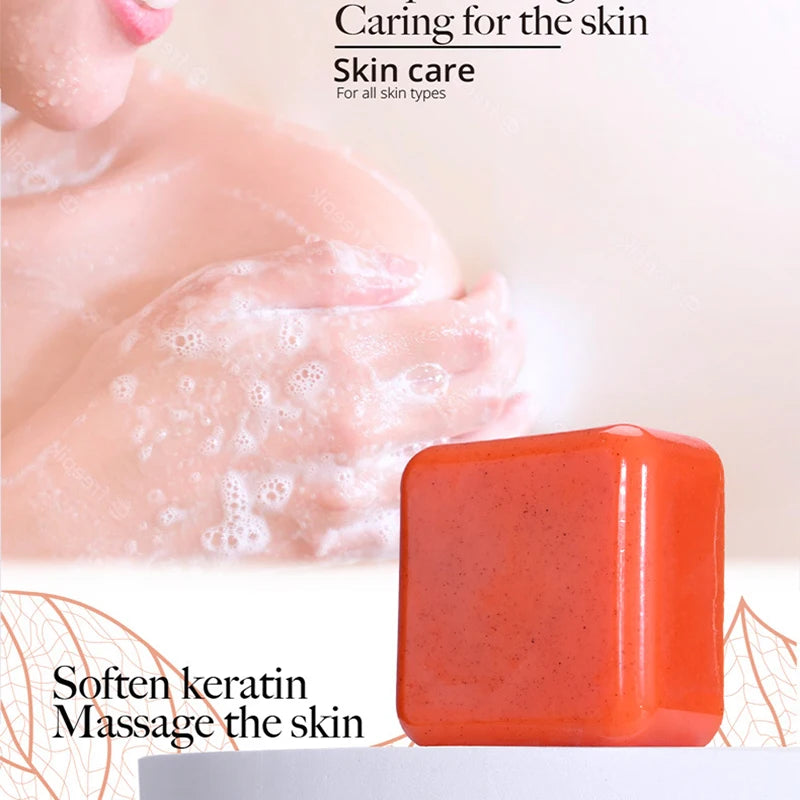 Handmade Soap 2 bars, Handmade Soap for Face and Bath, Turmeric Soap, Scrubber Soap for Deep Cleansing, Exfoliation, Body Moistu