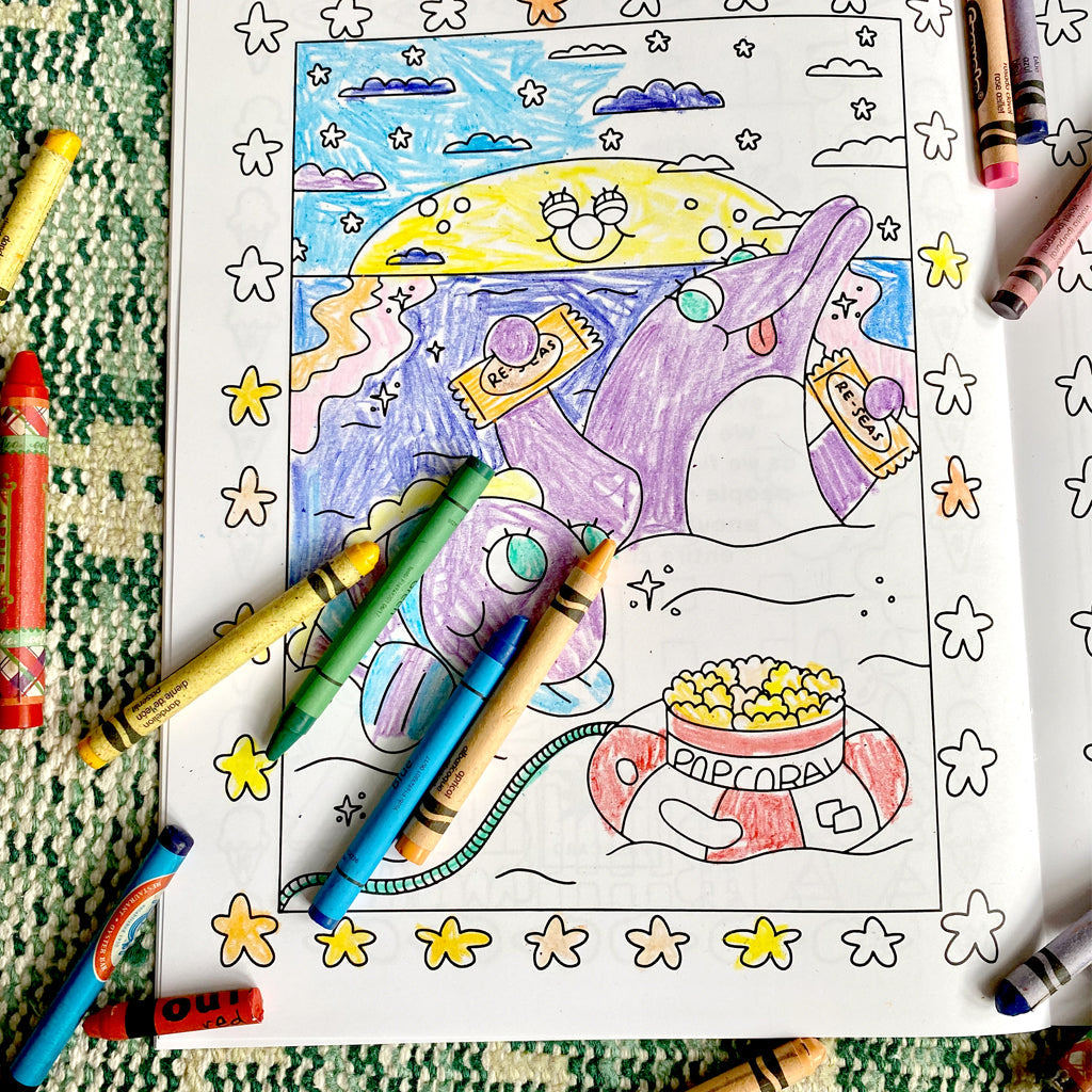 MYSTERY SOCKS + COLORING BOOKS BUNDLE